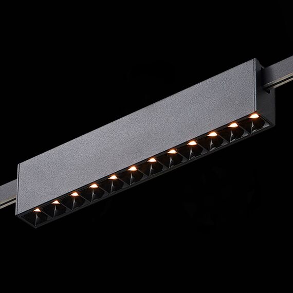 ST LUCE ST816.406.12 Магнитный трековый светильник FARM Черный LED 1*12W 3000K 609Lm Ra90 40 IP20 L232xW24xH, изображение 5
