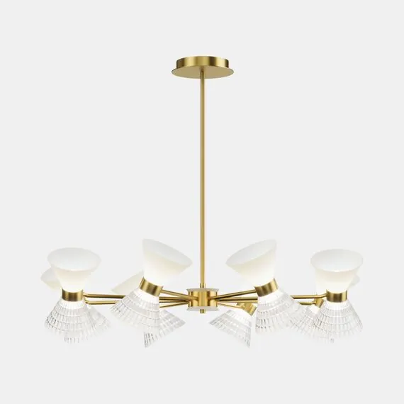 ST LUCE SL2004.303.16 Светильник подвесной ST-Luce латунь/прозрачный, белый, латунь G9 LED 16*5W, изображение 2