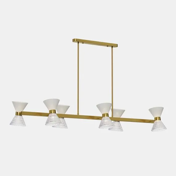 ST LUCE SL2004.313.12 Светильник подвесной ST-Luce латунь/прозрачный, белый, латунь G9 LED 12*5W, изображение 2