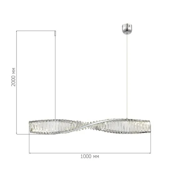 ST LUCE SL6205.113.01 Светильник подвесной ST-Luce Хром/Прозрачный LED 1*21W 4000K, изображение 5