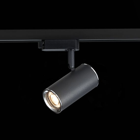 ST LUCE ST301.406.01 Светильник трековый Черный GU10 1*50W  IP20 L104xW54xH111 220V Без ламп, изображение 5