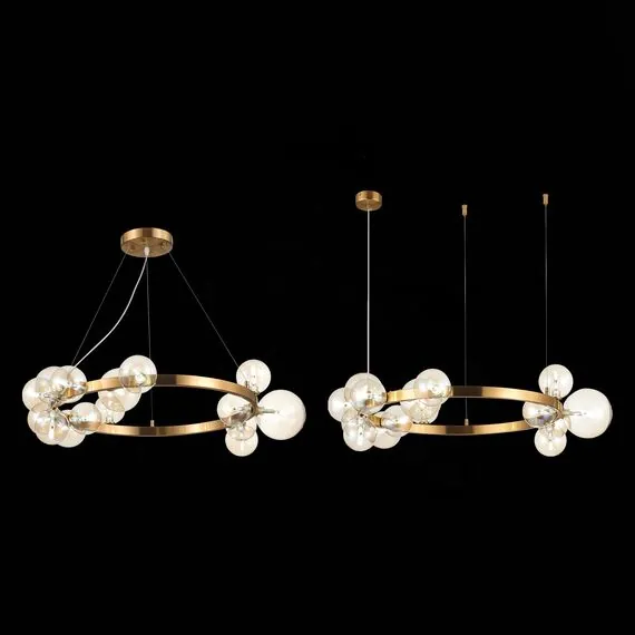 ST LUCE SL1165.303.15 Светильник подвесной ST-Luce Бронза/Коньячный G4 15*5W, изображение 6