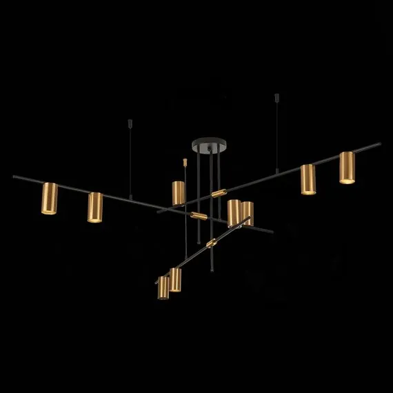 ST LUCE SL1206.402.09 Светильник потолочный ST-Luce Черный/Латунь GU10 9*7W, изображение 4