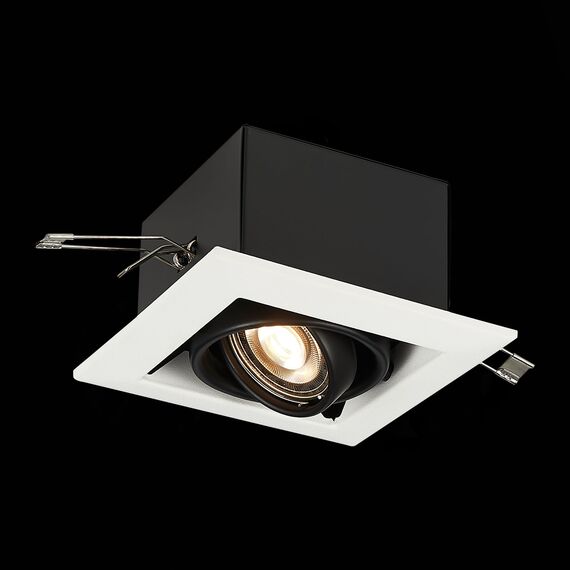 ST LUCE ST250.548.01 Светильник встраиваемый. Черный GU10 1*50W  L126xW126xH70 220V Без ламп, изображение 5