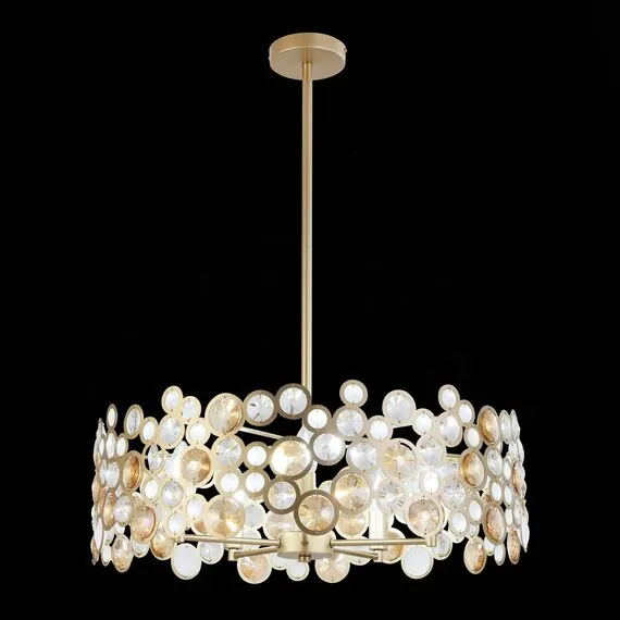 ST LUCE SL1172.203.05 Светильник подвесной ST-Luce Золотистый/Золотистый, Прозрачный E14 5*60W, изображение 5