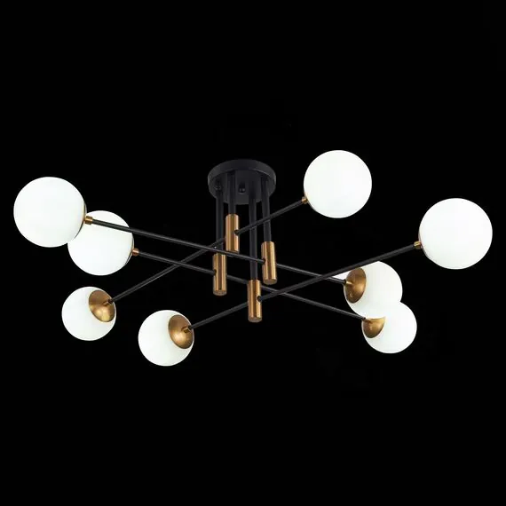 ST LUCE SL1203.402.08 Люстра потолочная ST-Luce Бронза,Черный/Белый E27 8*40W, изображение 4