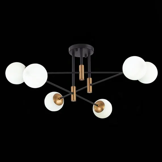 ST LUCE SL1203.402.06 Люстра потолочная ST-Luce Бронза,Черный/Белый E27 6*40W, изображение 4