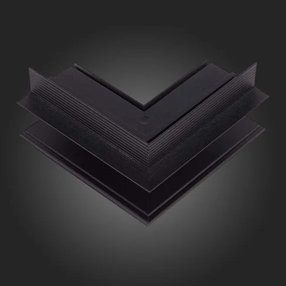 ST LUCE ST007.459.00 Внешний угол-соединитель для встраиваемого магнитного шинопровода Черный, изображение 5