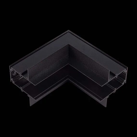 ST LUCE ST007.449.00 Внутренний угол-соединитель для встраиваемого магнитного шинопровода Черный