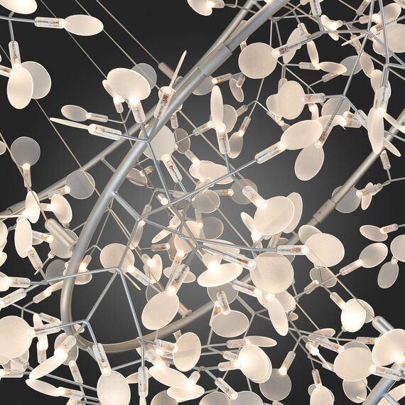 ST LUCE SL379.103.486 Люстра подвесная ST-Luce Серебристый/Белый LED 486*0,5W 3500K RAFINA, изображение 10