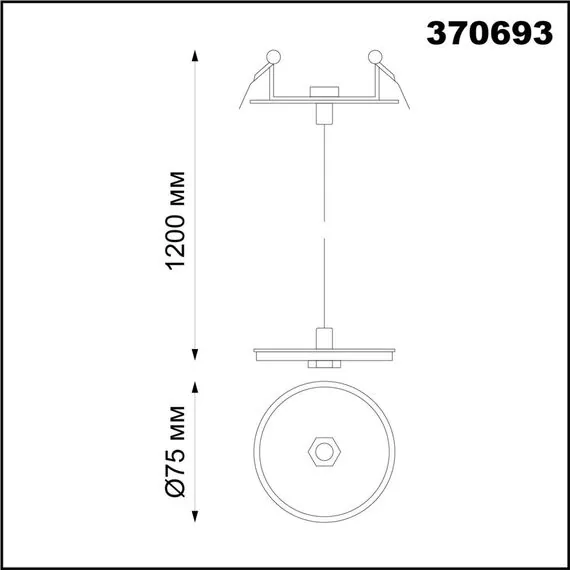 NOVOTECH 370693 KONST NT19 172 черный Встраив.Светильник без плафона (плафоны арт. 370694-370711) IP20 GU10 UNITE, изображение 2