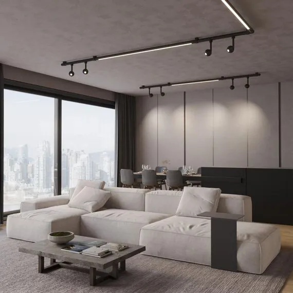 NOVOTECH 359371 KONST NT24 черный 000 Светильник диммир. со сменой цв. температ. (управл. - пульт ДУ или прилож. Smart Life) IP20 LED 24W 48V 3000-6000К GLAT, изображение 3