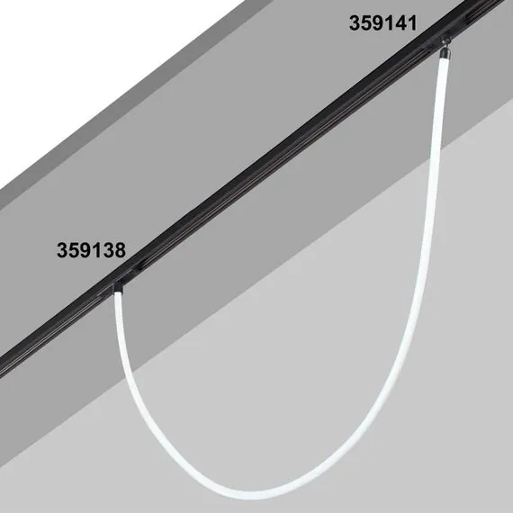 NOVOTECH 359138 KONST NT23 068 черный Трековый светильник для низковольтного шинопровода FLUM IP20 LED 4000К 14W 48V 1400Лм RAMO, изображение 4