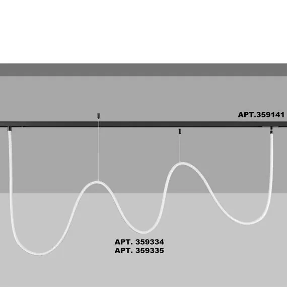NOVOTECH 359334 KONST NT24 000 черный Трековый светильник для низковольтного шинопровода FLUM IP20 LED 25W 3000K 48V 2420Лм RAMO, изображение 3