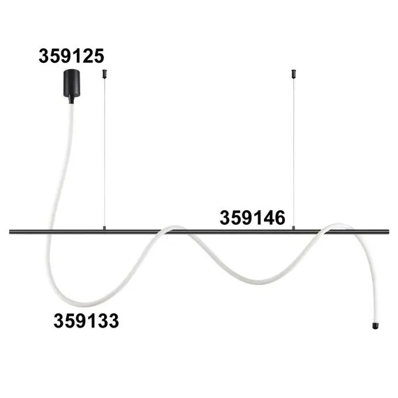 NOVOTECH 359146 KONST NT23 189 черный База - подвес для светильников 359128-359133 IP20 RAMO, изображение 4