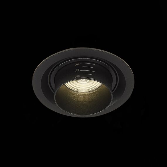 ST LUCE ST701.448.12 Светильник встраиваемый. Zoom Черный LED 1*12W 4000K 960Lm Ra90 15°-60° IP20 D115xH95 170-240V, изображение 5