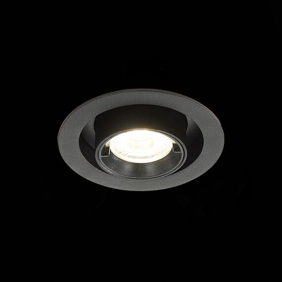 ST LUCE ST702.348.12 Светильник встраиваемый. Черный LED 1*12W 4000K 900Lm Ra80 24° IP20 D90xH92 180-240V, изображение 4