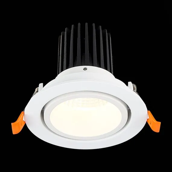 ST LUCE ST705.548.10 Светильник встраиваемый. Белый LED 1*10W 4000K 750Lm Ra>90 38° IP20 D102xH85 170-240V, изображение 8