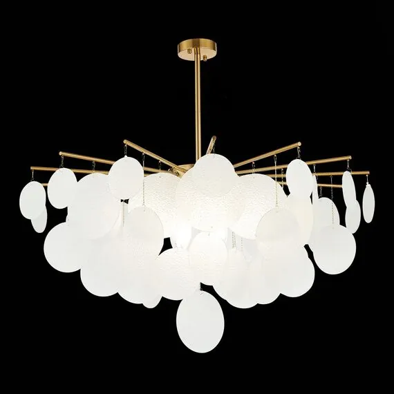 ST LUCE SL1231.302.08 Люстра потолочная ST-Luce Латунь/Белый E14 8*60W, изображение 6