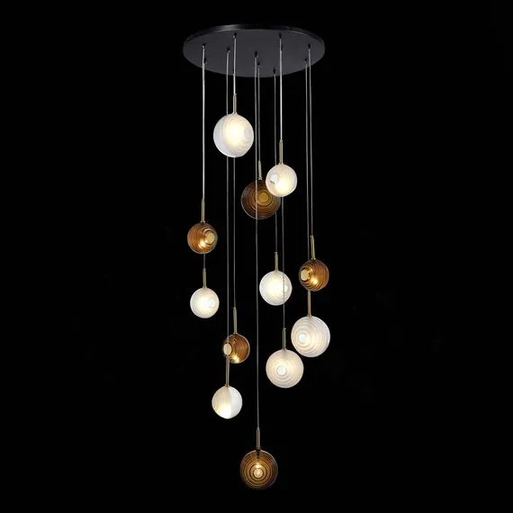 ST LUCE SL1183.543.12 Светильник подвесной ST-Luce Латунь/Черный, Белый G4 12*5W, изображение 5