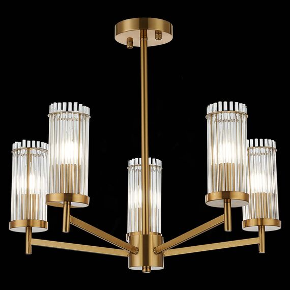 ST LUCE SL1233.302.05 Люстра потолочная ST-Luce Латунь/Прозрачный E14 5*60W, изображение 4