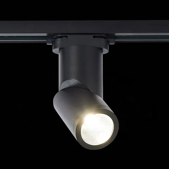 ST LUCE ST650.436.10 Светильник трековый Черный LED 1*10W 3000K 800Lm Ra>90 38° IP20 D60xH190 165-265V, изображение 4