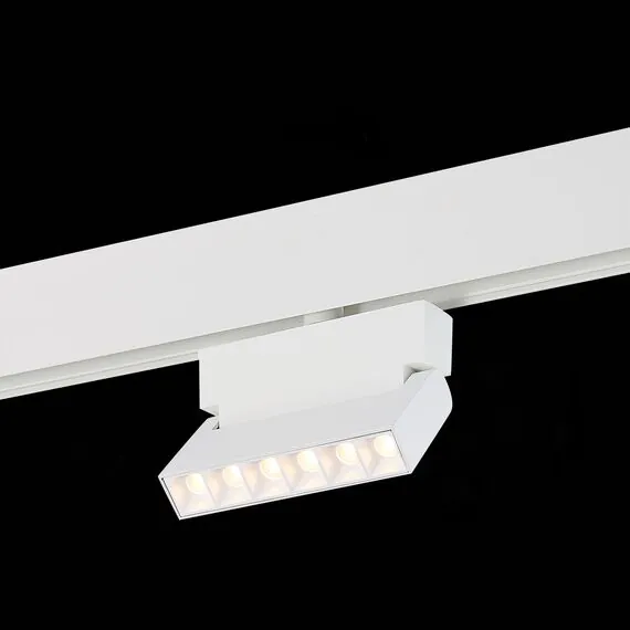 ST LUCE ST362.536.06 Магнитный трековый светильник белый LED 1*6W 3000K 532Lm Ra>80 36° IP20 L120xW22xH134 4, изображение 6