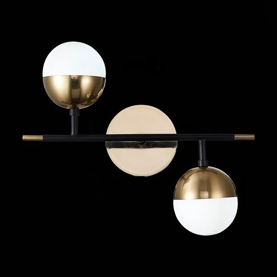 ST LUCE SL1507.421.02 Бра ST-Luce Черный/Белый, Золотистый G9 2*5W 4000K, изображение 4