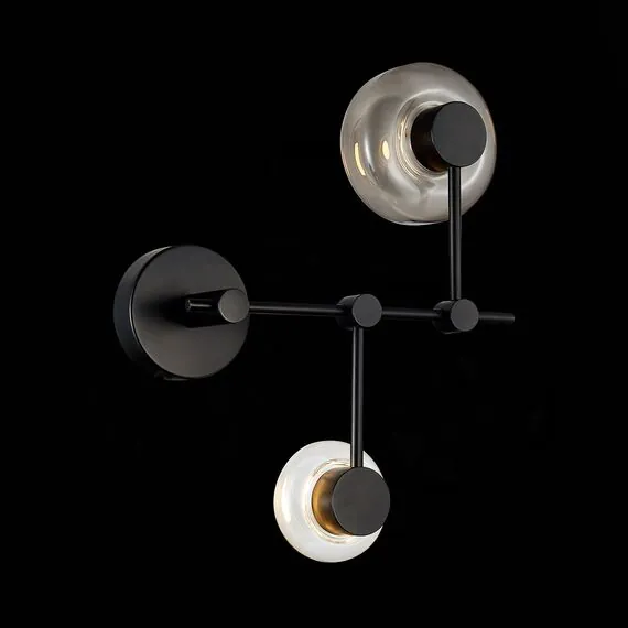 ST LUCE SL6005.401.02 Светильник настенный ST-Luce Черный/Дымчатый, Прозрачный LED 2*3W 3000K, изображение 3