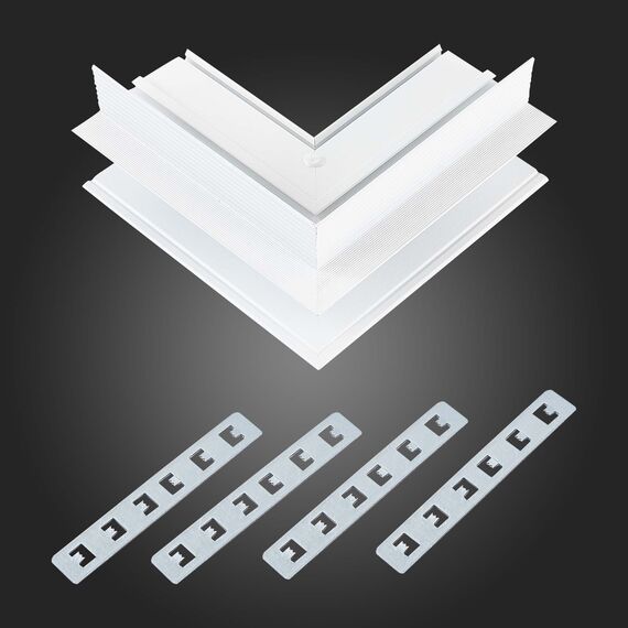 ST LUCE ST007.559.00 Внешний угол-соединитель для встраиваемого магнитного шинопровода Белый, изображение 4