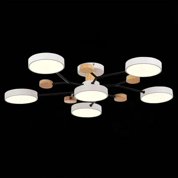 EVOLUCE SLE6006-502-06 Светильник потолочный Белый/Белый LED 6*12W 3000K/4500K/6000K, изображение 4