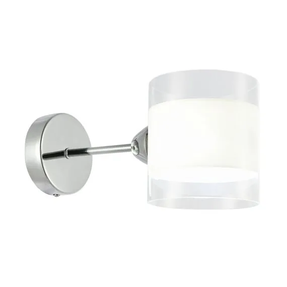 EVOLUCE SLE102801-01 Светильник настенный Хром/Прозрачный, Белый E14 1*40W