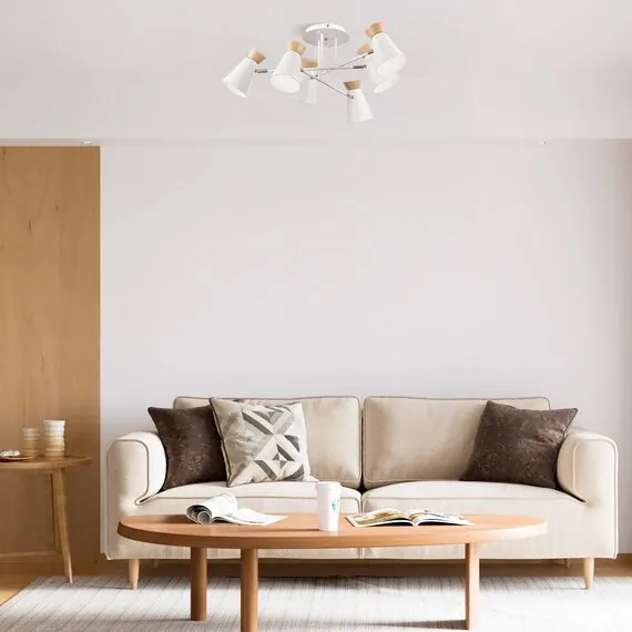 EVOLUCE SLE1252-504-01 Прикроватная лампа Белый, Золотистый/Белый, Дерево E27 1*60W, изображение 4