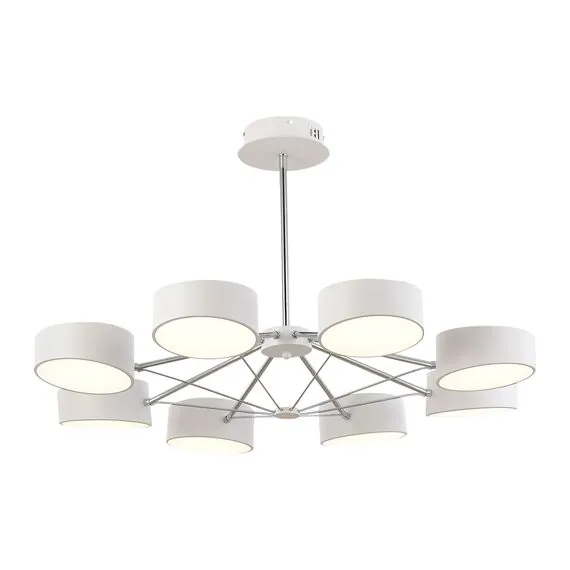 EVOLUCE SLE6005-502-08 Светильник потолочный Белый, Хром/Белый LED 8*10W