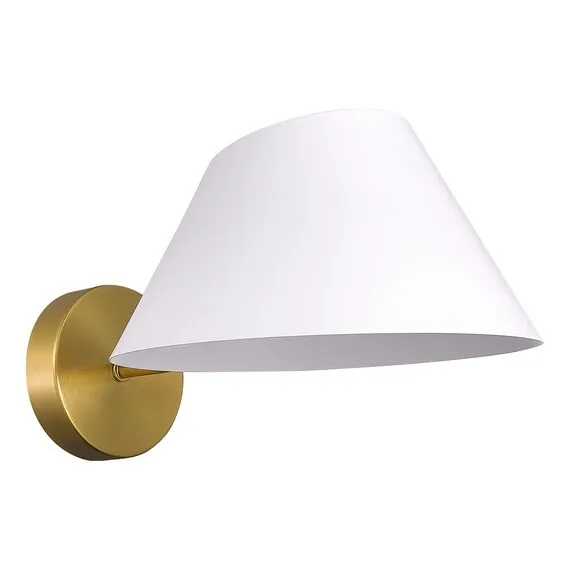 EVOLUCE SLE1253-311-01 Светильник настенный Латунь/Белый E14 1*60W