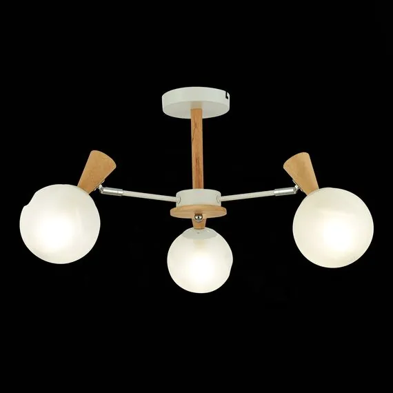 EVOLUCE SLE220702-03 Светильник потолочный Белый, Светлое дерево/Белый E14 3*40W, изображение 6