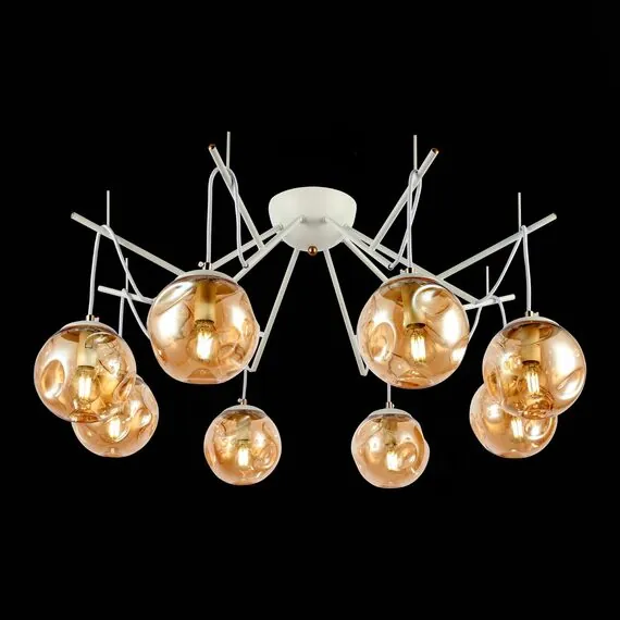 EVOLUCE SLE110202-08 Светильник потолочный Белый/Янтарный E14 8*40W, изображение 3