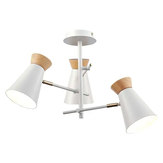 EVOLUCE SLE1252-502-03 Светильник потолочный Белый, Золотистый/Белый, Дерево E27 3*60W