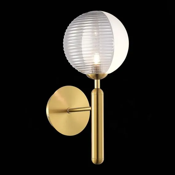 EVOLUCE SLE1096-201-01 Светильник настенный Матовое золото/Белый, Дымчатый G9 1*5W, изображение 4