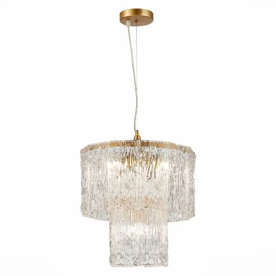 EVOLUCE SLE283203-05 Светильник подвесной Золотистый/Прозрачный E27 5*40W