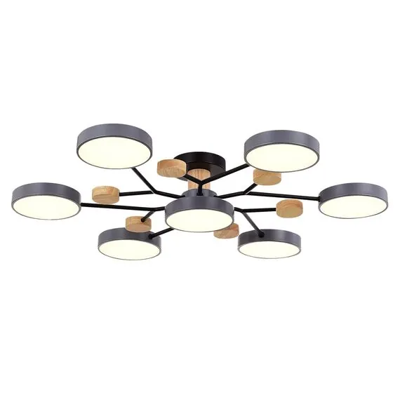 EVOLUCE SLE6006-702-07 Светильник потолочный Серый/Серый LED 7*12W 3000K/4500K/6000K