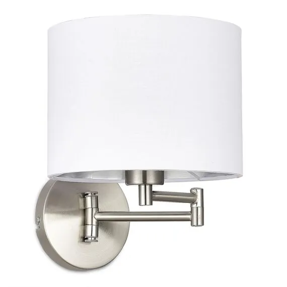 EVOLUCE SLE300551-01 Светильник настенный Никель/Белый, Серебристый E27 1*40W