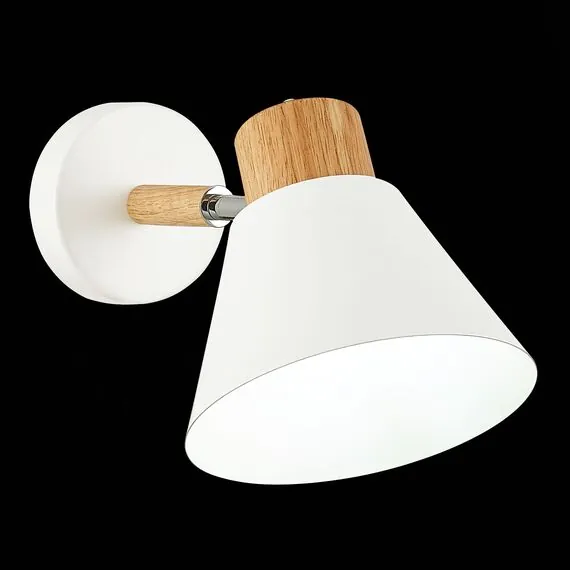 EVOLUCE SLE103701-01 Светильник настенный Светлое дерево, Белый/Белый E27 1*60W, изображение 3