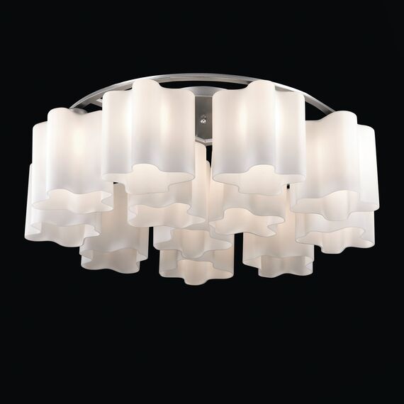 ST LUCE SL116.052.12 Люстра потолочная ST-Luce Серебристый/Белый E27 12*60W (из 2-х коробок), изображение 4