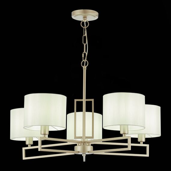 EVOLUCE SLE105803-05 Светильник подвесной Матовое золото/Белый E14 5*40W, изображение 5