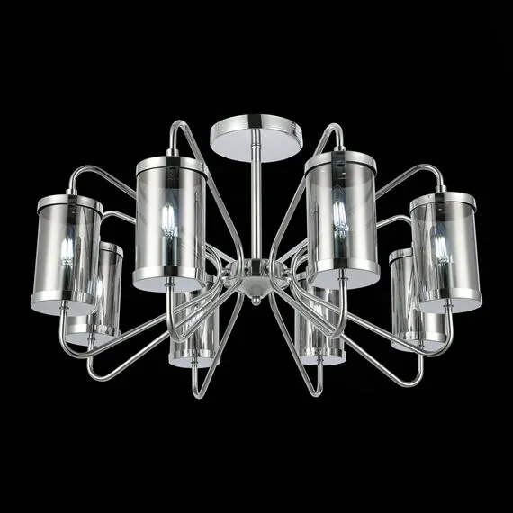EVOLUCE SLE102302-08 Светильник потолочный Хром/Дымчатый E14 8*40W, изображение 3