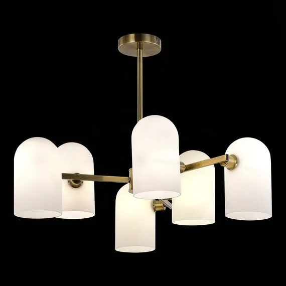 EVOLUCE SLE1047-302-06 Светильник потолочный Бронза/Молочно-белый E14 6*40W, изображение 3