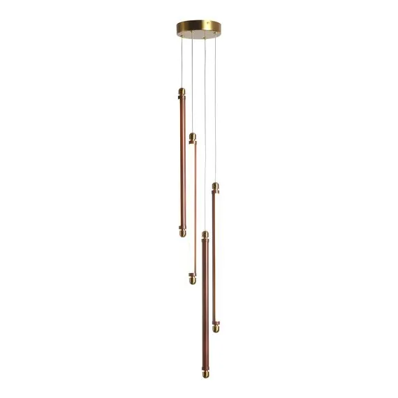 ST LUCE SL6225.303.04 Светильник подвесной ST-Luce Латунь/Терракотовый, Белый LED 4*6W 3000K