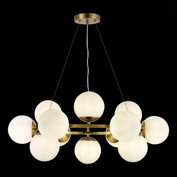 EVOLUCE SLE1191-203-12 Светильник подвесной Золотистый/Белый E27 12*60W