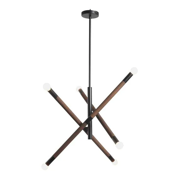 ST LUCE SL6226.403.06 Светильник подвесной ST-Luce Черный, Коричневый E14 6*40W